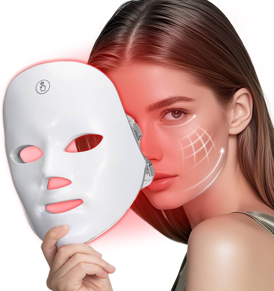 LED Red Light Therapy Face and Neck Mask