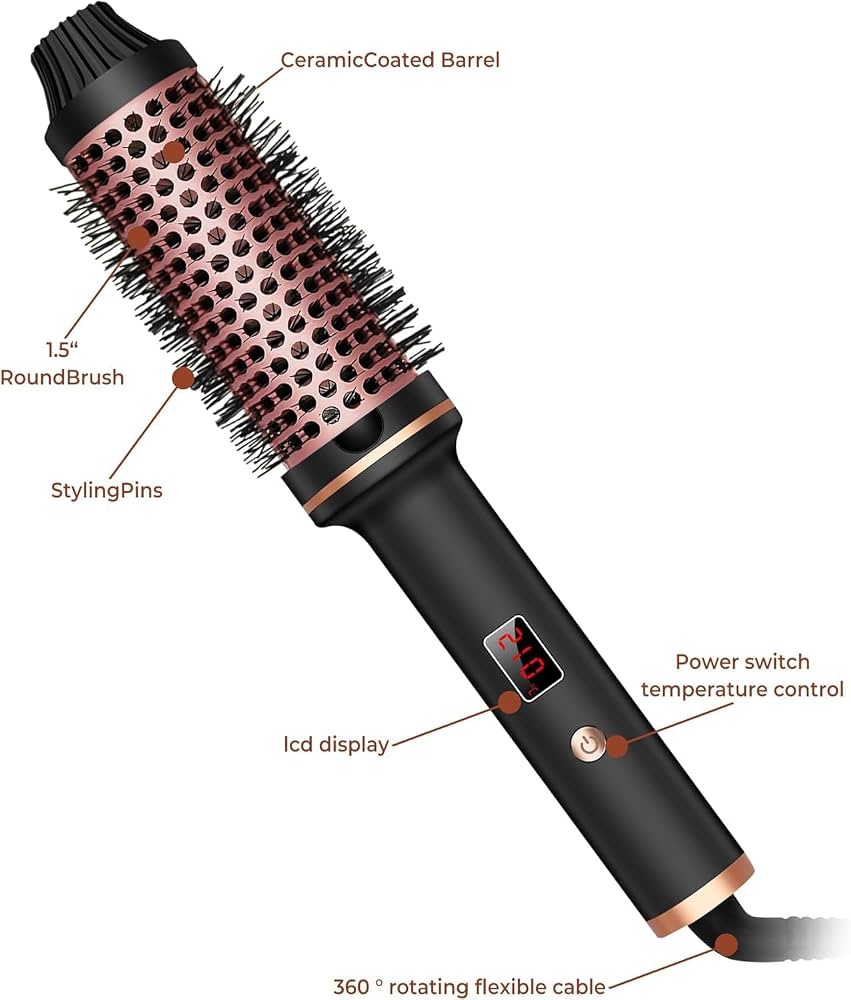 2-in-1 Thermal Curler and Straightening Brush
