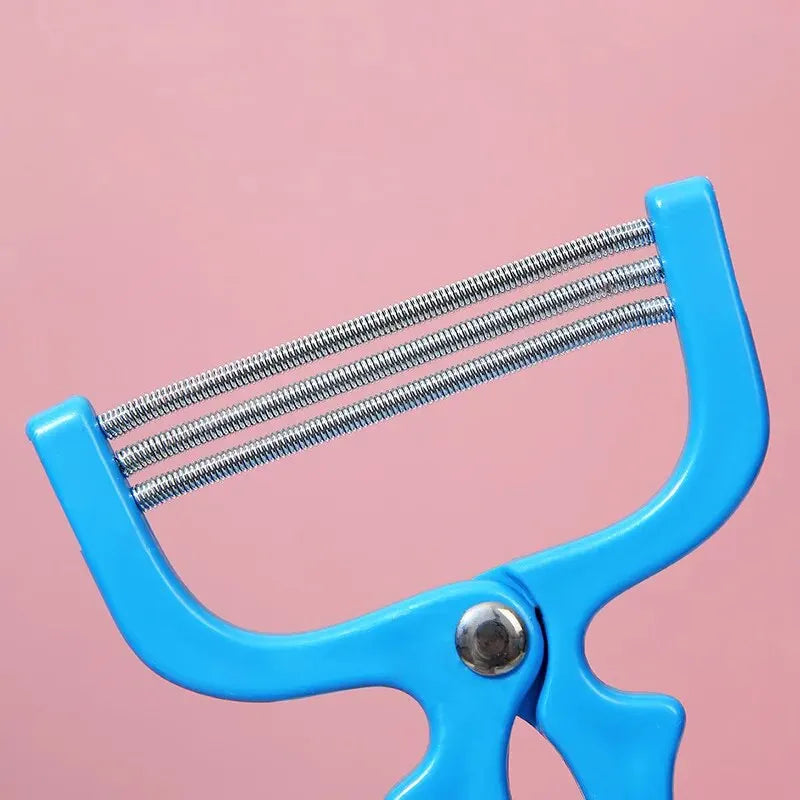 Facial Hair Remover manual epilator beauty tool with blue handle and metal coils for effective hair removal.