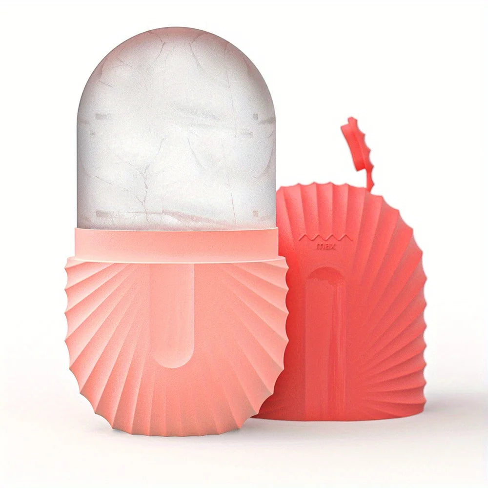 Ice Face Roller Set Stainless Steel Facial Roller and Gua Sha Tool