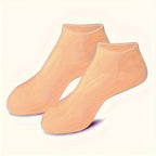 2pk Moisturizing Silicone Gel Socks for Dry Cracked Feet