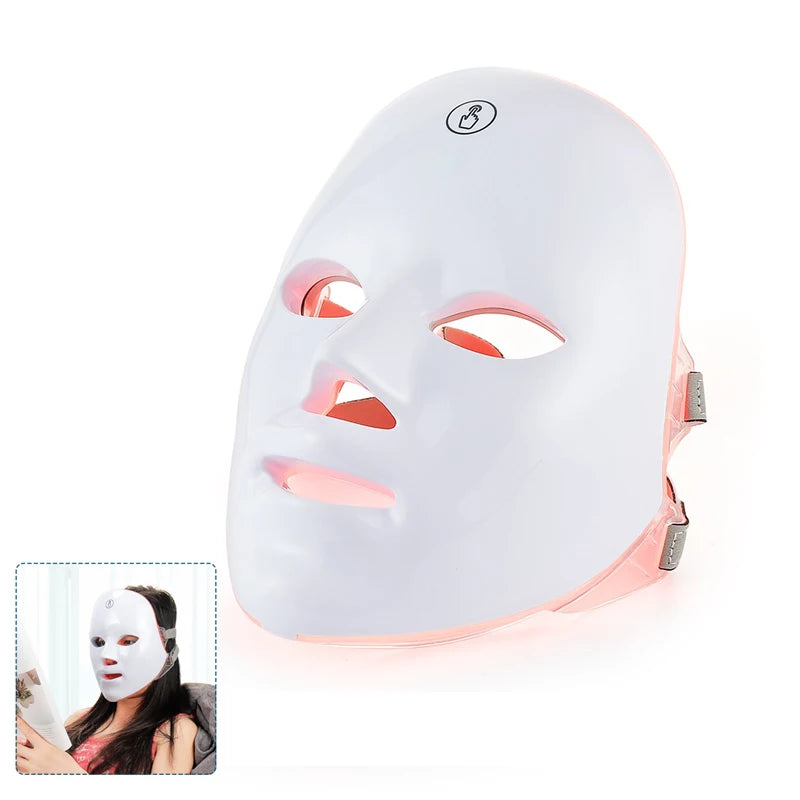 Wireless 7 Color LED Face and Neck Mask