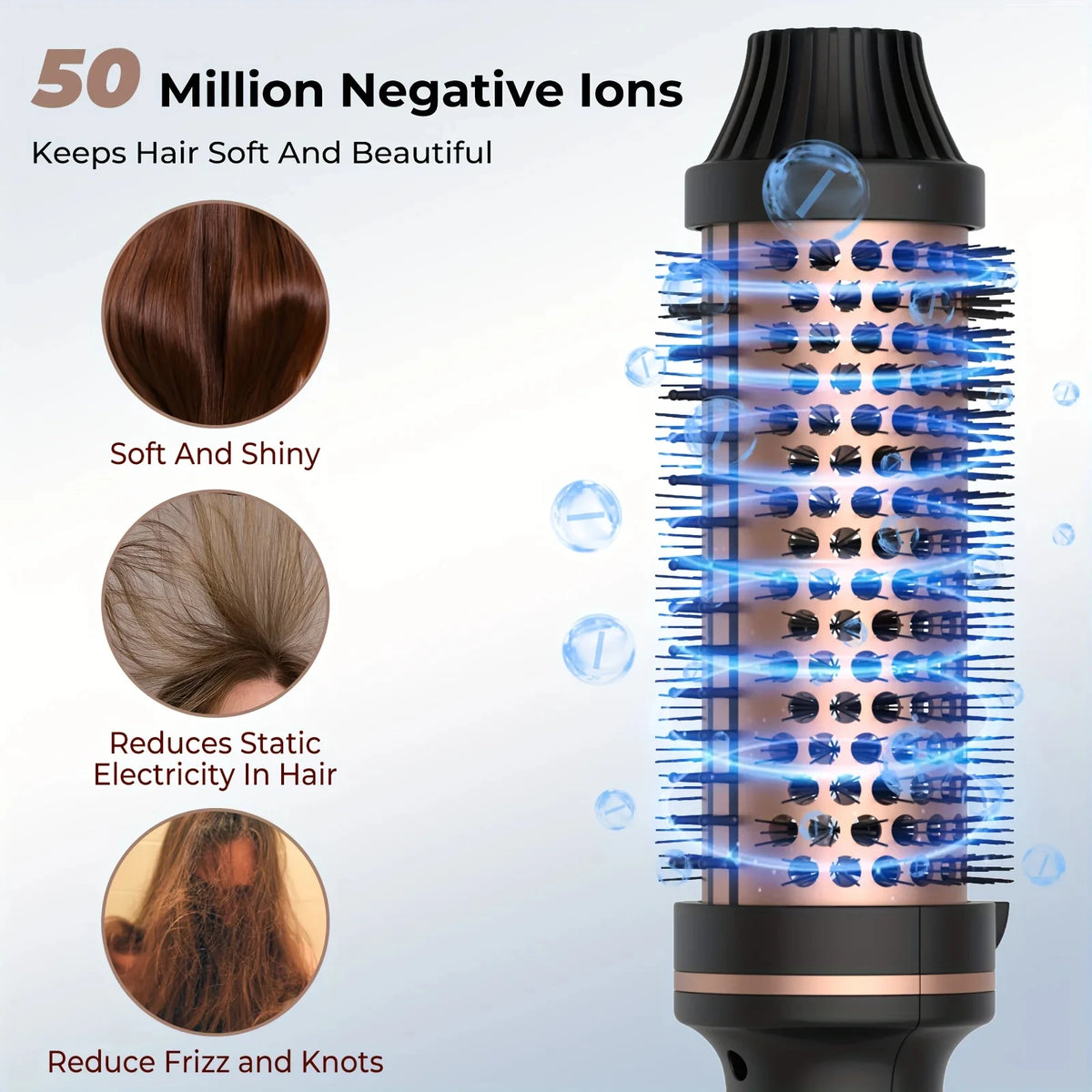  2-in-1 Hair Curler Straightener Styling Brush 