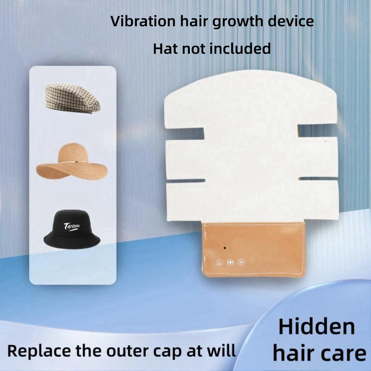 Laser Hair Growth Cap, Red Light Hat, Black