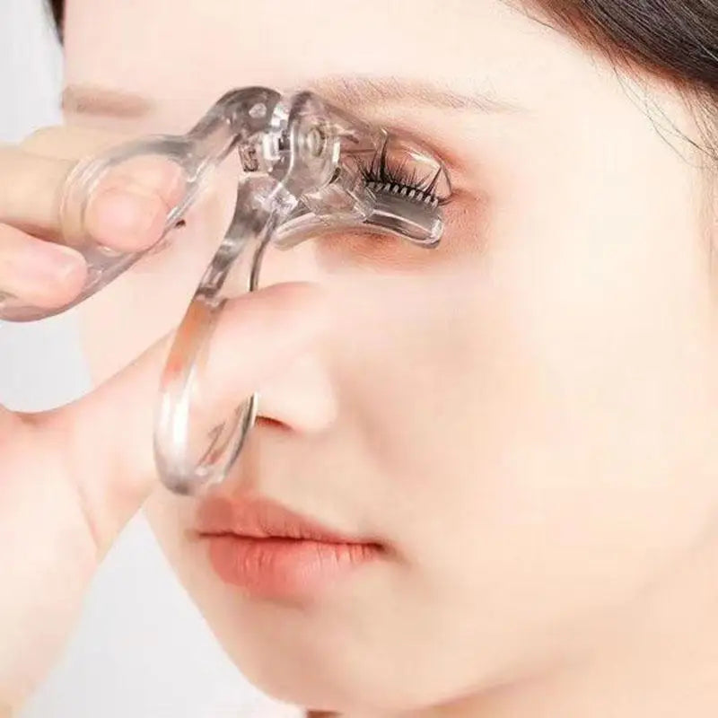 Frameless Eyelash Curler with Comb Wide Angle Lash Curl Tool