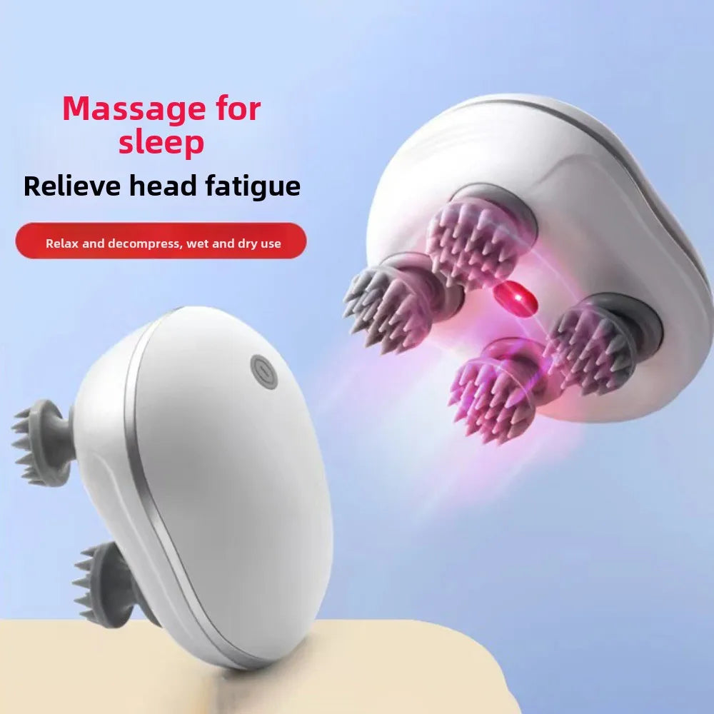 Electric Scalp Massager Head Massage Machine Rechargeable Vibration