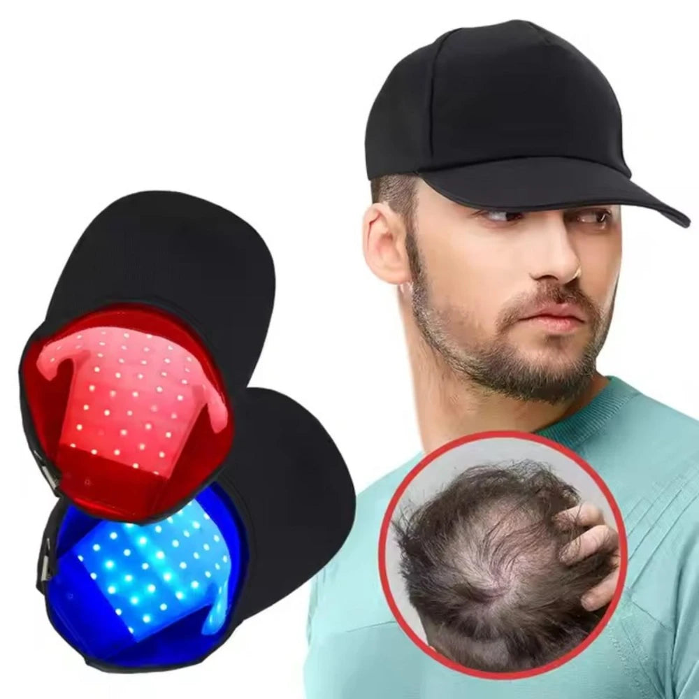 Laser Hair Growth Cap, Red Light Hat, Black