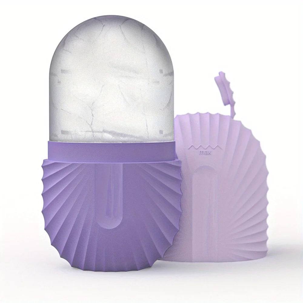 Ice Face Roller Set Stainless Steel Facial Roller and Gua Sha Tool