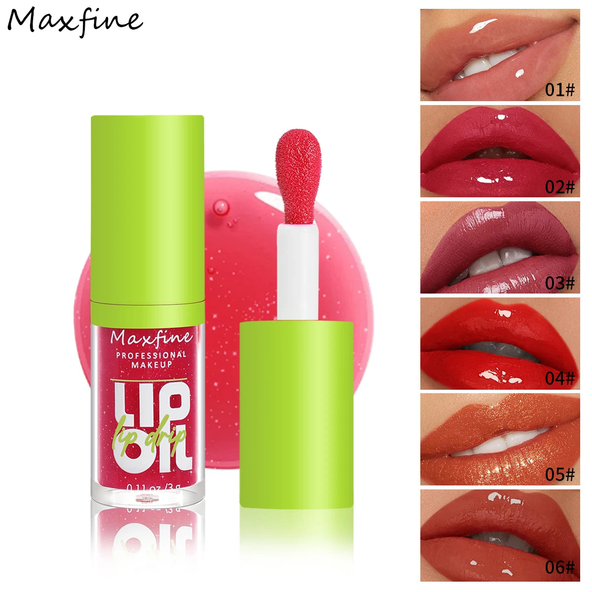 6 Tone Moisturizing Lip Gloss Luminous Shine Hydrating Lip Oil