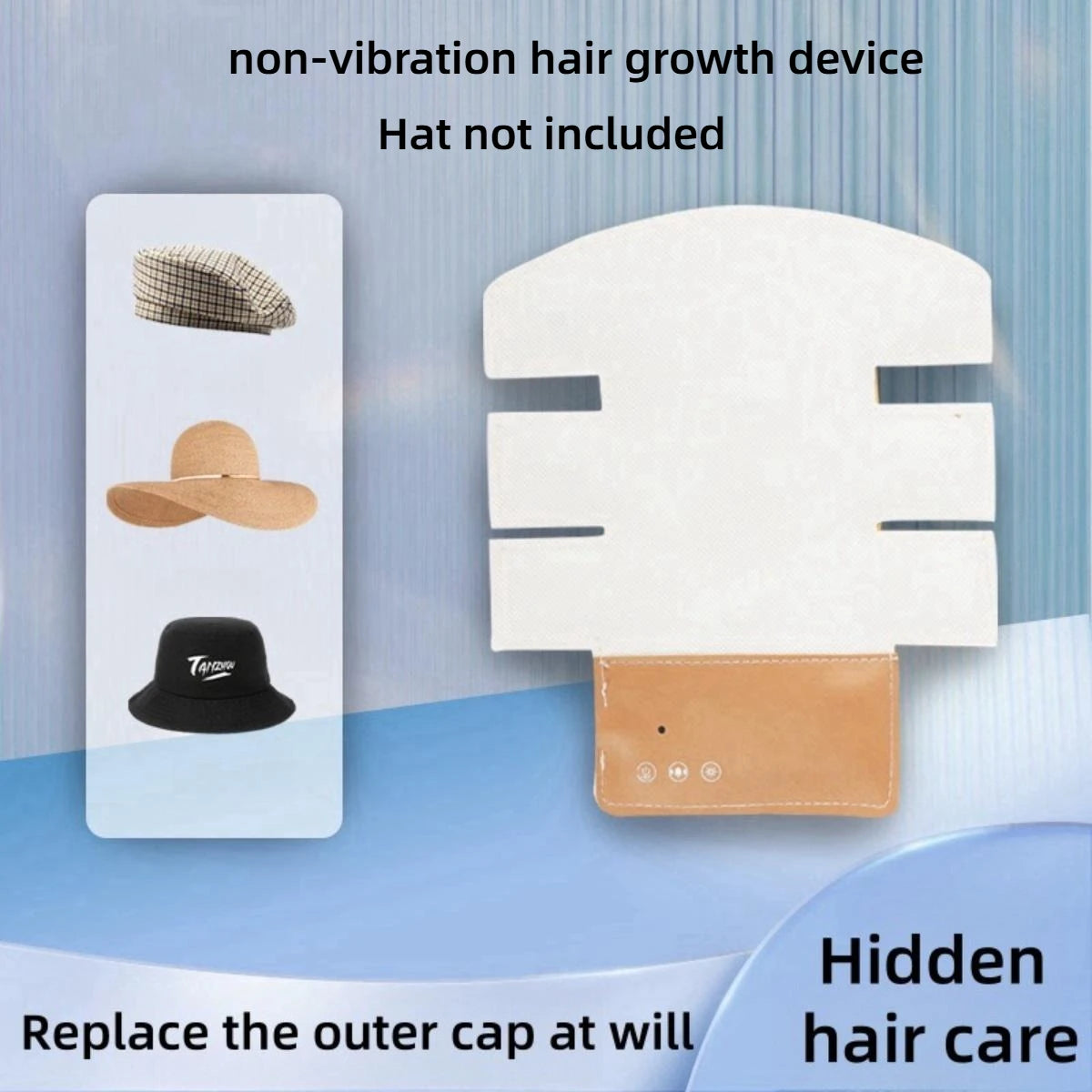 Laser Hair Growth Cap, Red Light Hat, Black