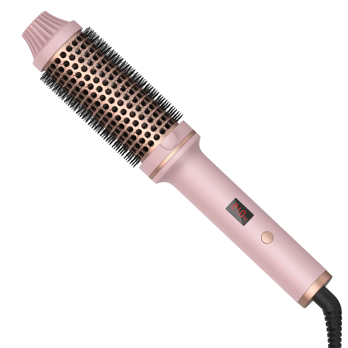  2-in-1 Hair Curler Straightener Styling Brush 